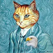 肥肥的鹰头猫