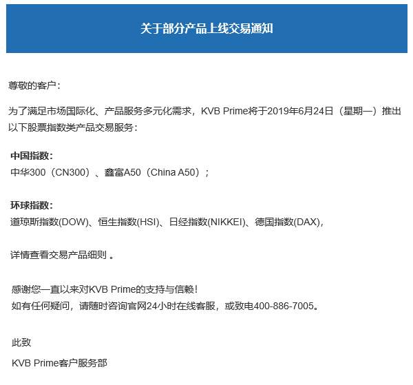 关于部分产品上线交易通知