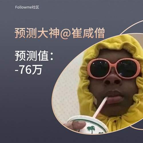 【非农预测】开奖了，非农公布值为-70.1万，你的预测值为多少？