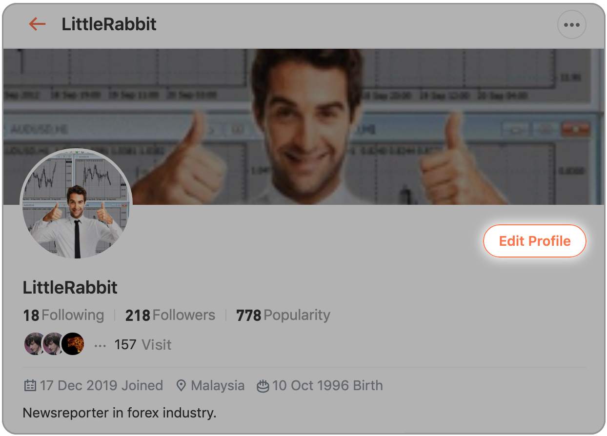 Updated Profile Homepage