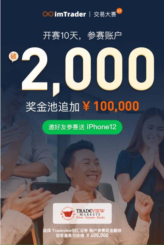 Tradeview 联合赞助 imTrader 交易大赛 S7 赛季，共同见证首个月冠诞生！