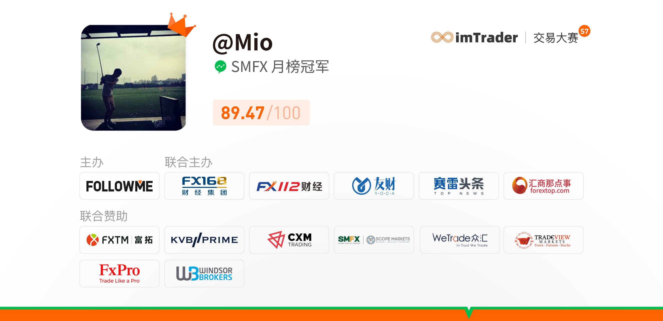 专访 SMFX 月榜冠军@Mio | 10年老交易人的铁律：不求一夜暴富，但求长期生存