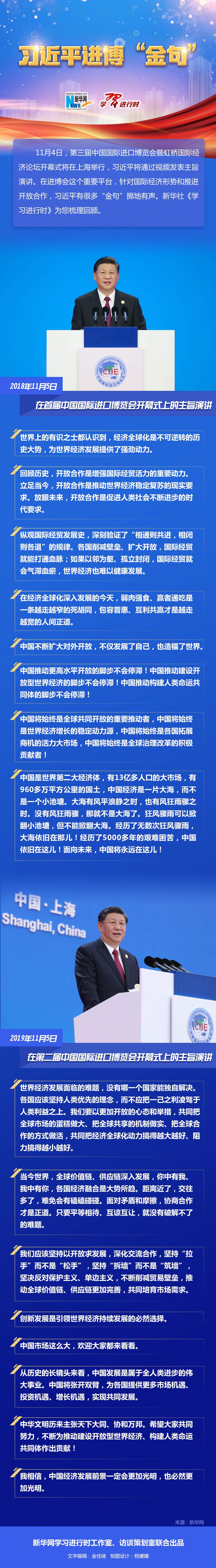 习近平进博“金句”