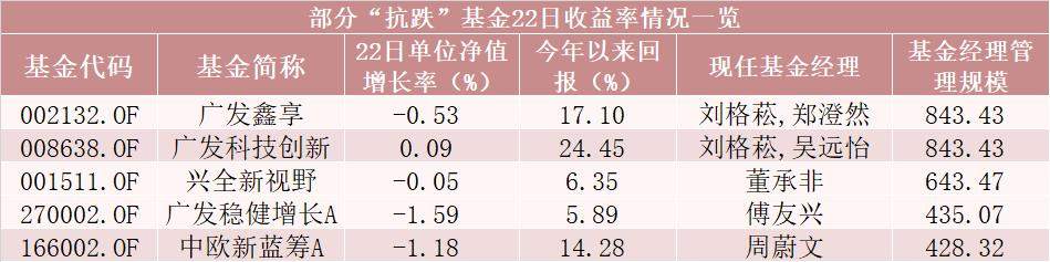 基金跌上热搜！这些基金“逃过一劫”