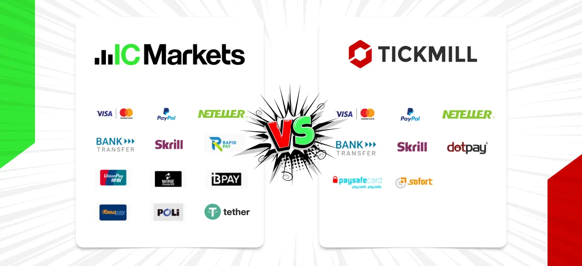 IC Markets vs Tickmill | 外汇交易商横向测评