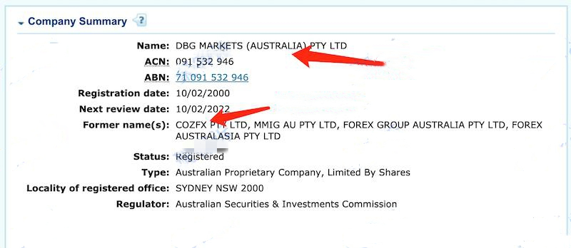 跑路的COZFX、“凭空出现”的DBG Markets盾博……揭露两者之间的真实关系