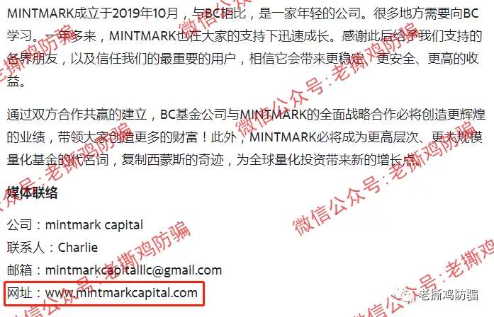 MC明马克资产-冒充美国MintMark,还找明星“代言”!!