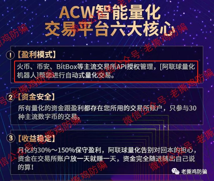 ACW阿联球智能量化-自建假的BitBox交易所自导自演!!