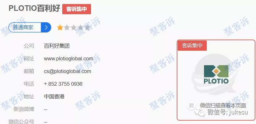 套牌且不给出金的 PLOTIO 百利好，又在行骗？