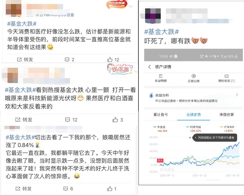 “基金大跌”再上热搜,顶流基金经理净值反涨,真的“大跌”了吗?