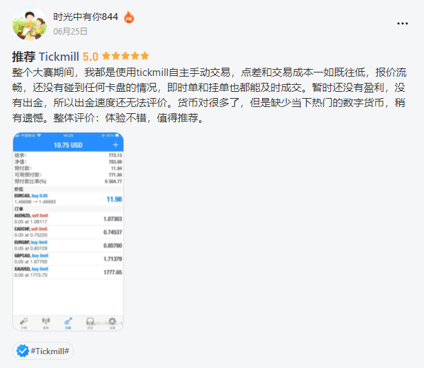 有奖口碑调查 | 你在 Tickmill 经历过卡盘吗？
