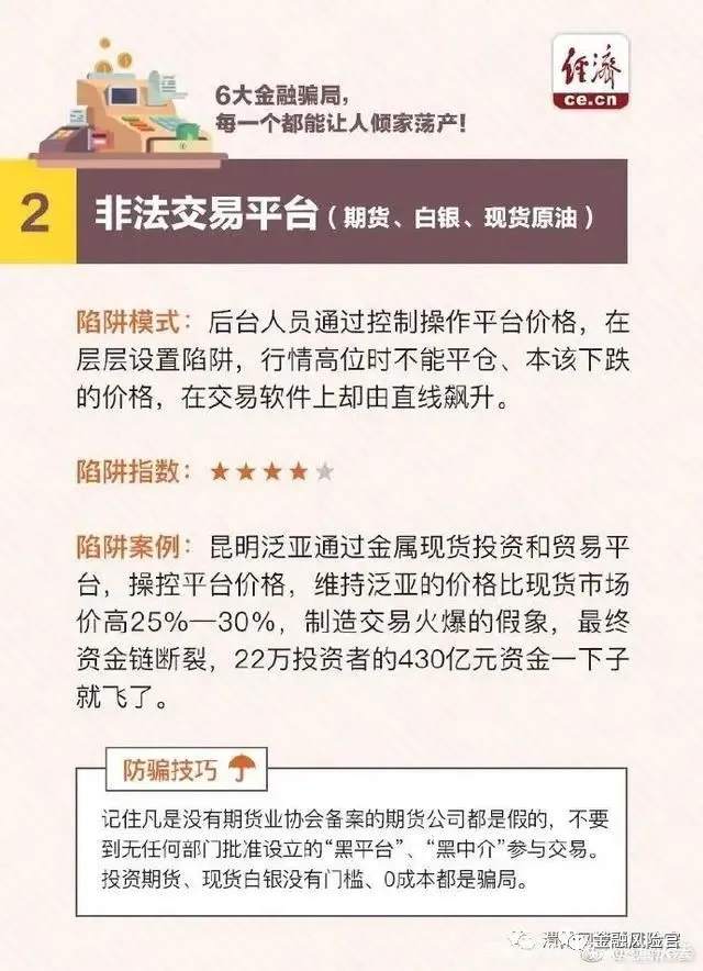 7大金融骗局，每一个都能让人倾家荡产！