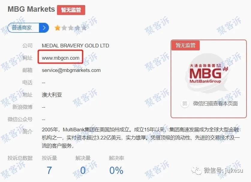 MBG Markets跑路预警：官网直接跳转到ZFX山海证券？！