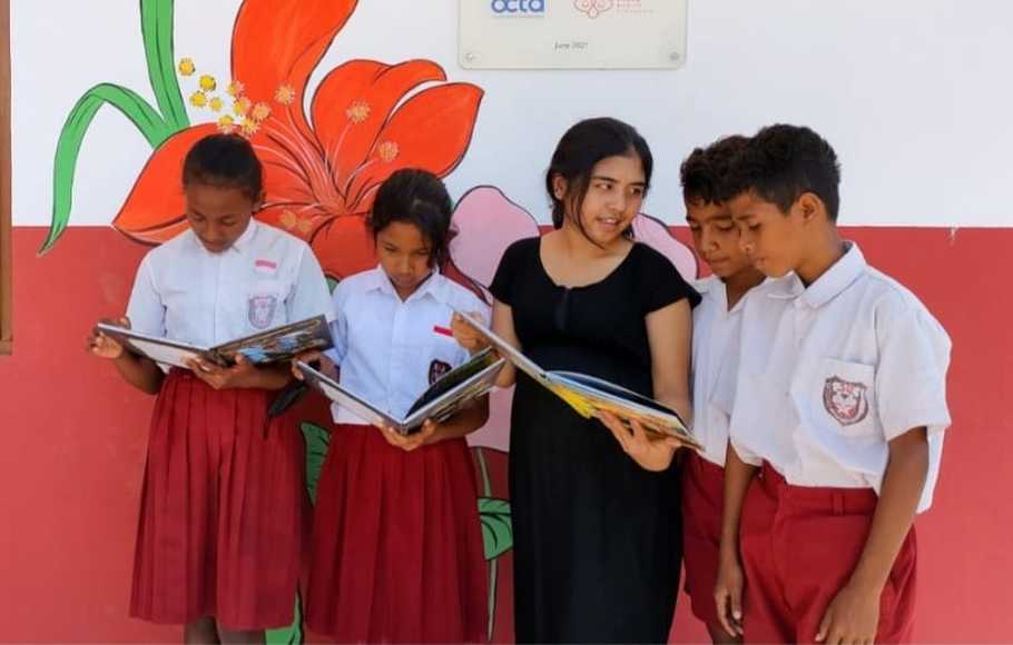Heart Fund Gandeng Octa Investama Berjangka Buka Perpusatakaan Sekolah di NTT