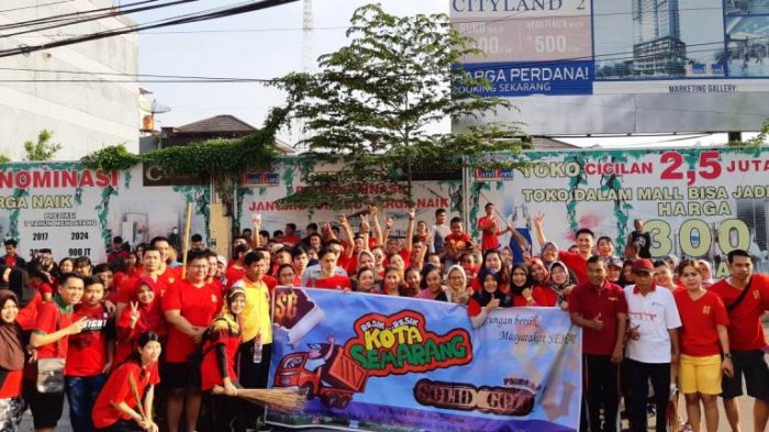 PT Solid Gold Berjangka Peduli Lingkungan, Gelar Senam Zumba dan Resik-resik Kota