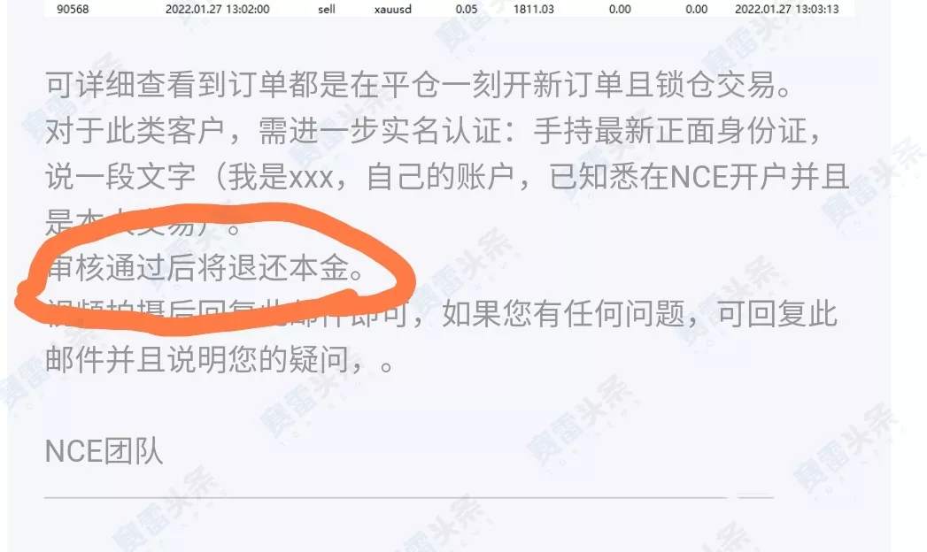 盈利后就被NCE禁止ea交易!投资者直呼冤枉!