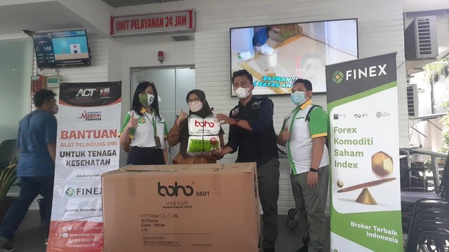 PT Finex Berjangka Berikan Dukungan Berupa Distribusi APD di Puskesmas