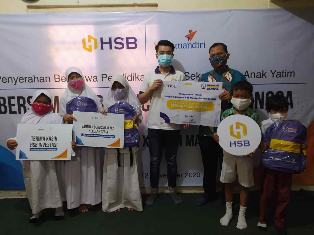 Yatim Mandiri Bersama HBS Investasi Salurkan Beasiswa untuk 300 Yatim Dhuafa Jabodetabek