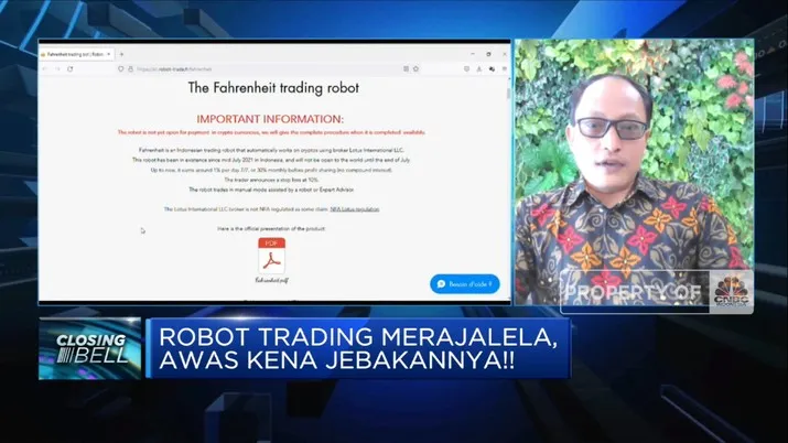 Fahreneit Cs Marak, Bappebti Susun Sertifikasi Robot Trading