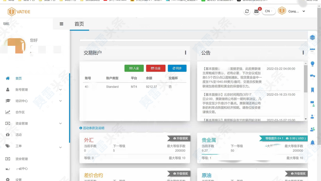 慎入Vatee万腾!盈利后无法出金,业务员也失联