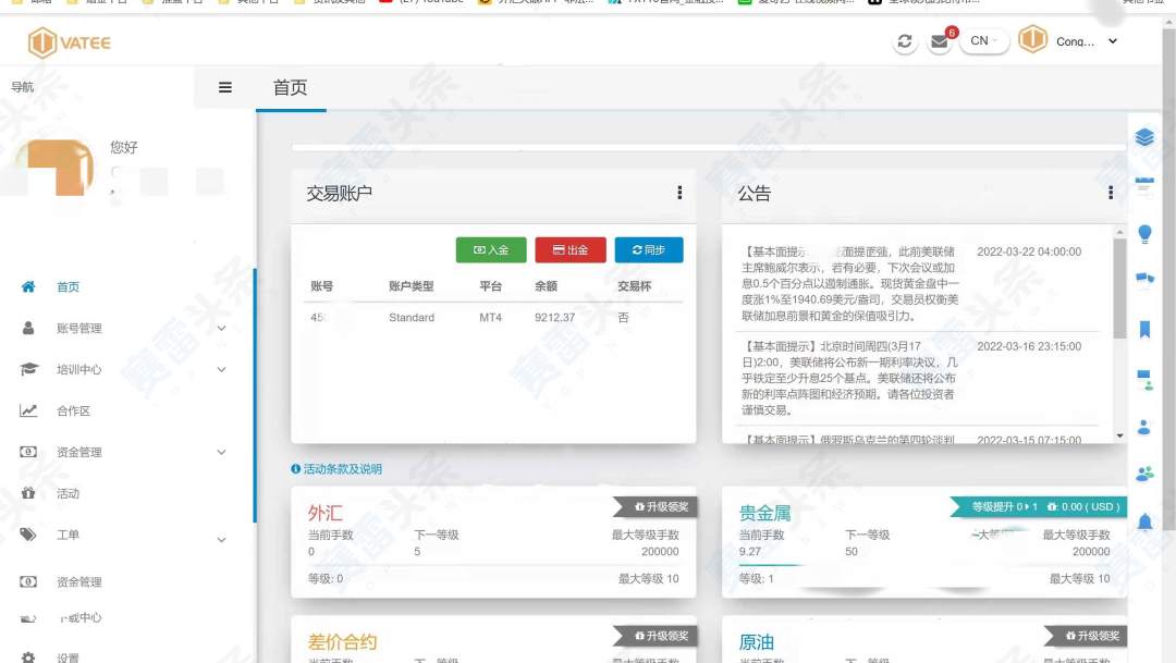 慎入Vatee万腾!盈利后无法出金,业务员也失联