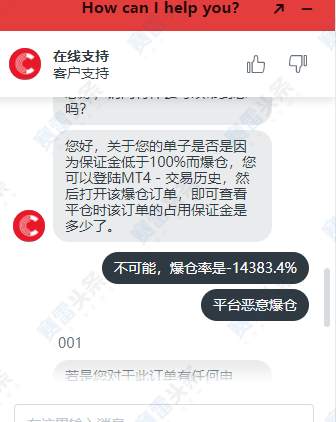 CWG MARKETS：恶意操纵致使客户爆仓！