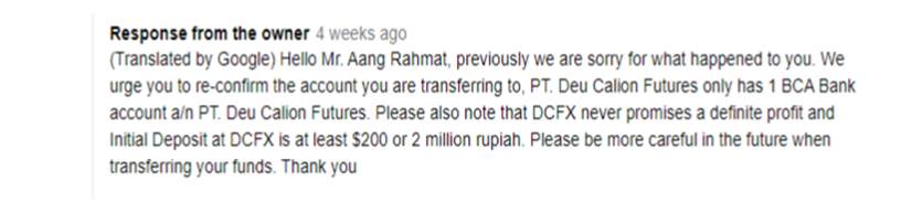 DCFX Menipu Nasabah, Bagaimana Tanggapannya?