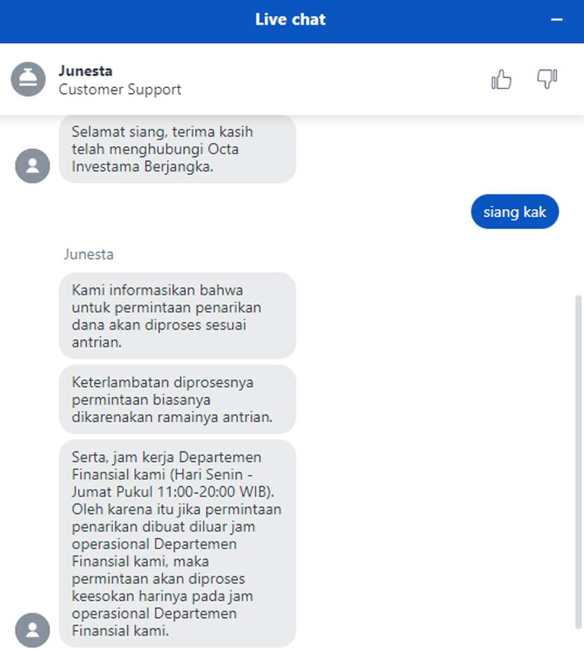 Apakah Penarikan Dana di Octa Investama Berjangka Prosesnya Lama? Yuk Kita Simak