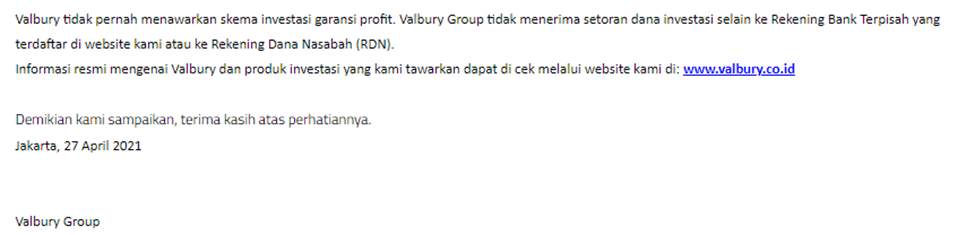 Investasi di Valbury, Bukan Untung Malah Buntung!