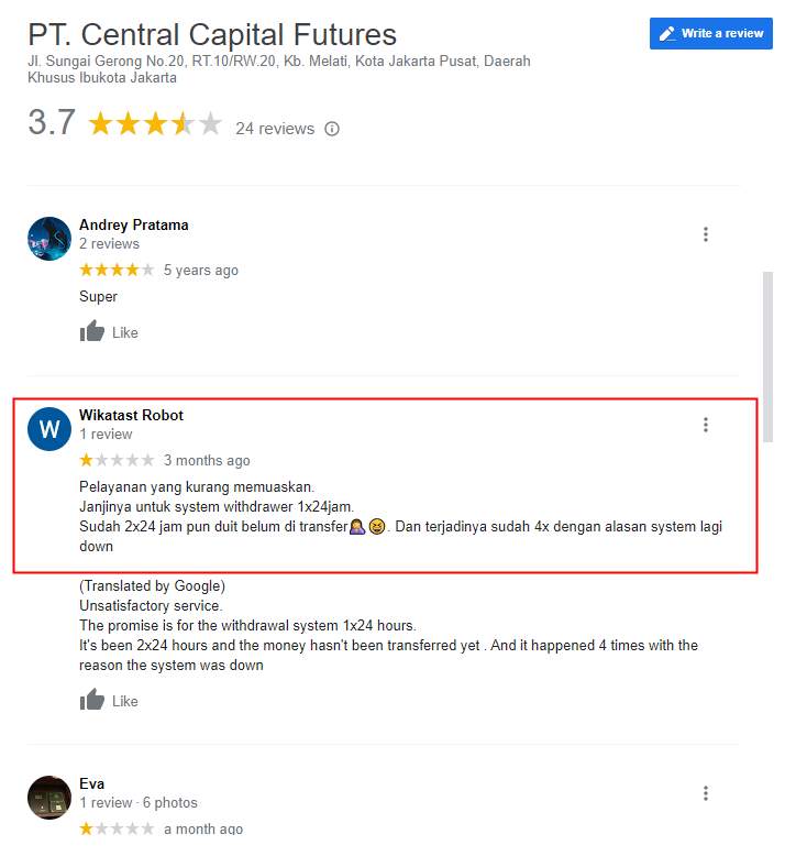 Kecewa Dengan Layanan CCF