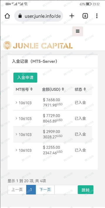 出金要缴33%的税？Junle Capital真黑