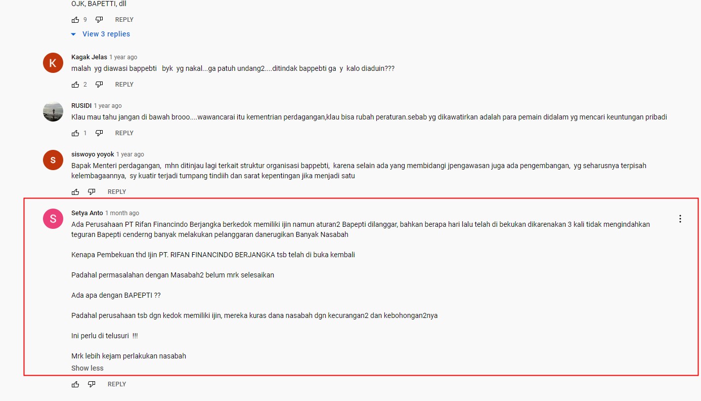 Rifan Financindo Sering Bermasalah?