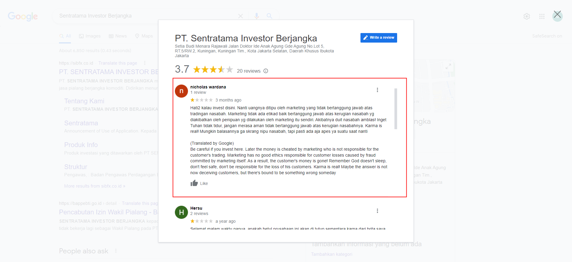 Hati - Hati Dalam Investasi, Oknum Dimana - mana