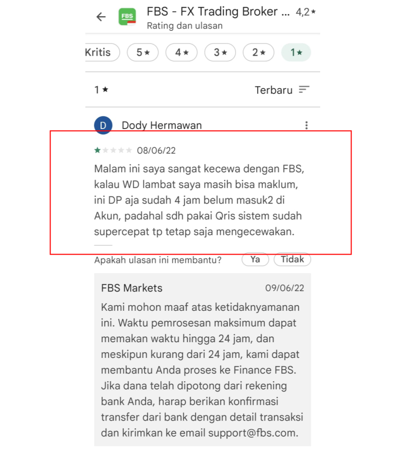 Proses Deposit di FBS Super Duper Lama, Nasabah Kecewa!!