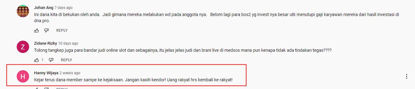 Kejar DNA PRO, Balikin Uang Rakyat