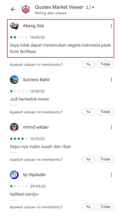 Susah Verifikasi di Quotex