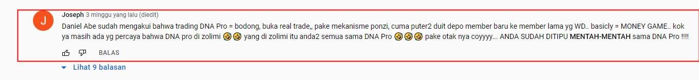 Terbukti DNA Pro adalah Money Game, Hati-Hati Terjebak Investasi Bodong!!