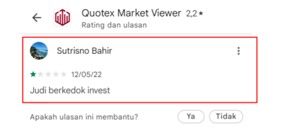 Quotex Judi Berkedok Investasi?
