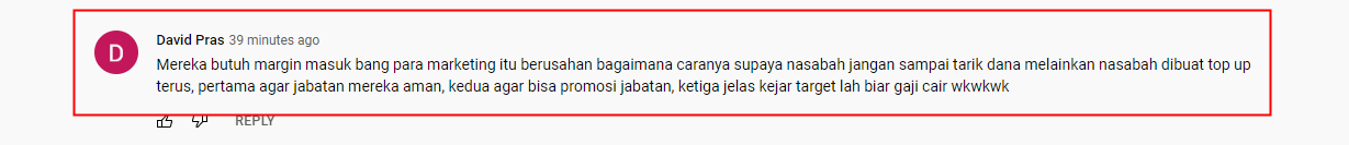 Seorang Pengguna Mengungkapkan Betapa Liciknya Marketing PT SGB