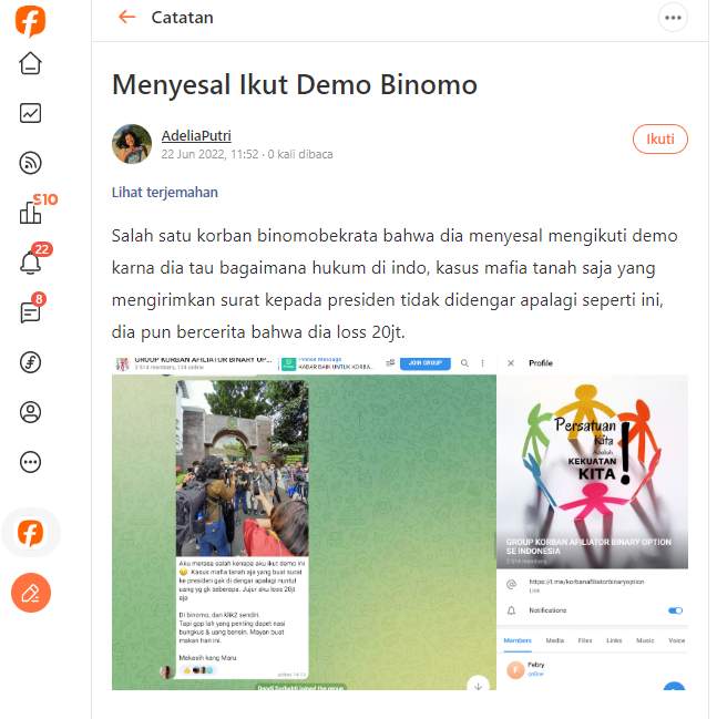 Korban Binomo Geram,  Desak Kejagung untuk Segera Sidak Indra Kenz