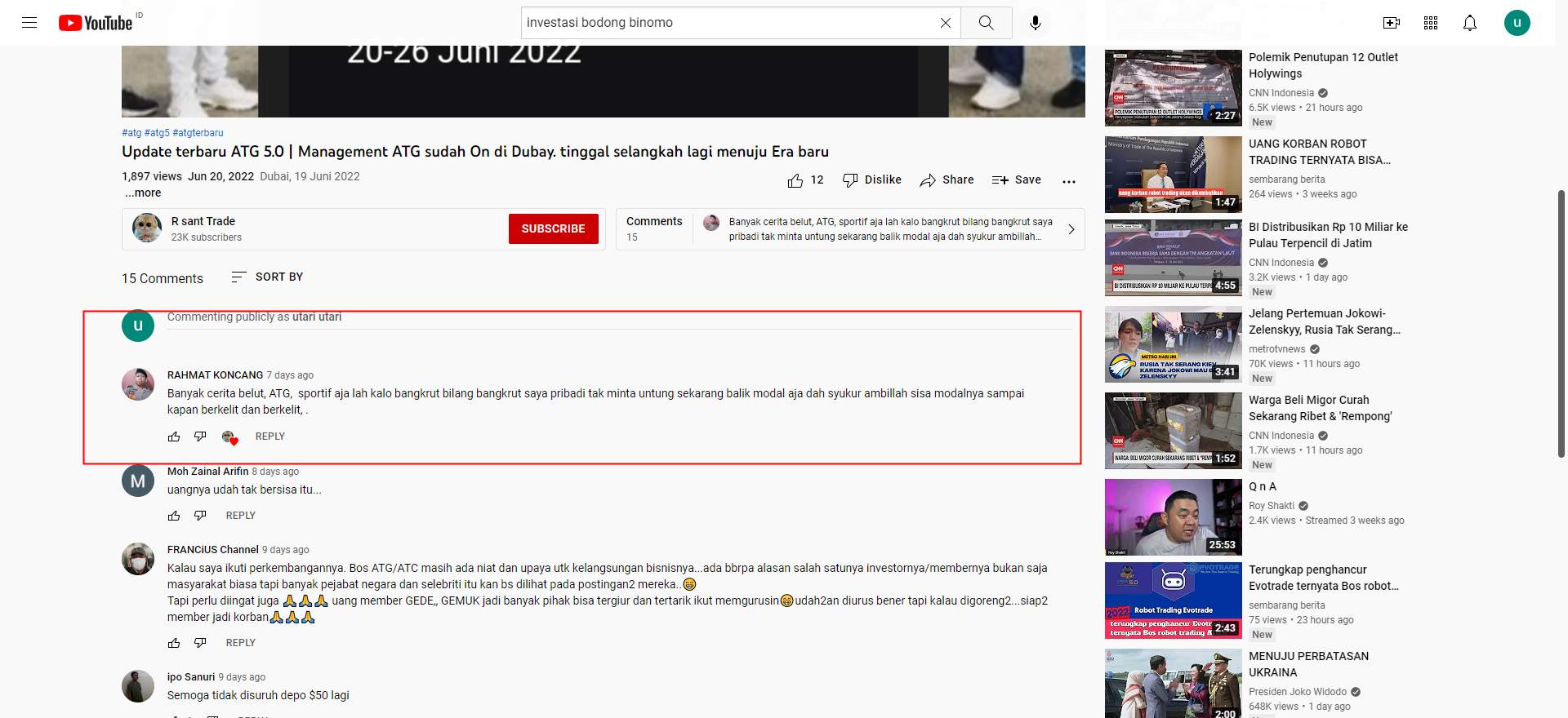ATG Sampai Kapan Berkelit Kelit?