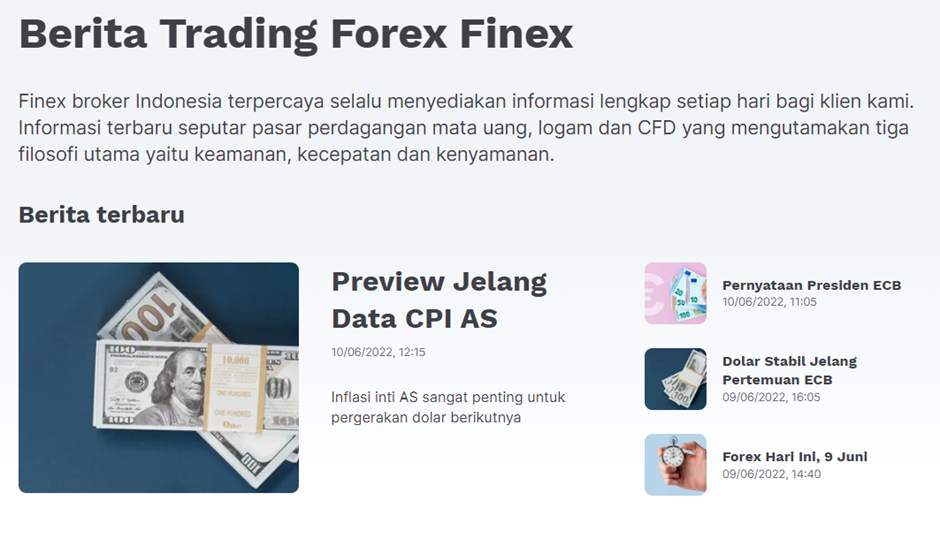 Ulasan Pialang Berjangka: Finex, Broker untuk Profesional