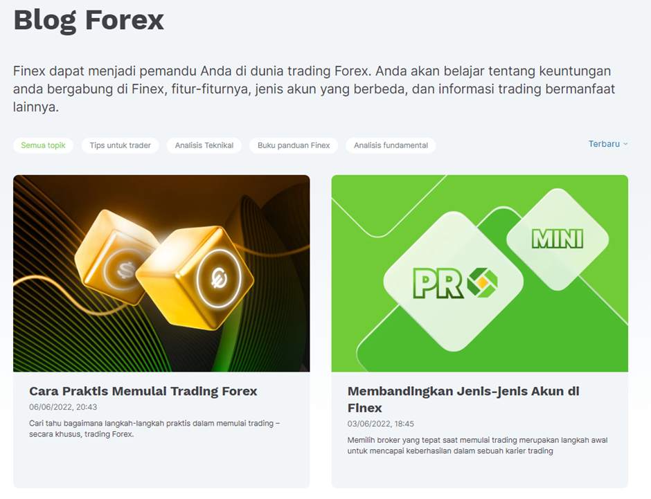 Ulasan Pialang Berjangka: Finex, Broker untuk Profesional