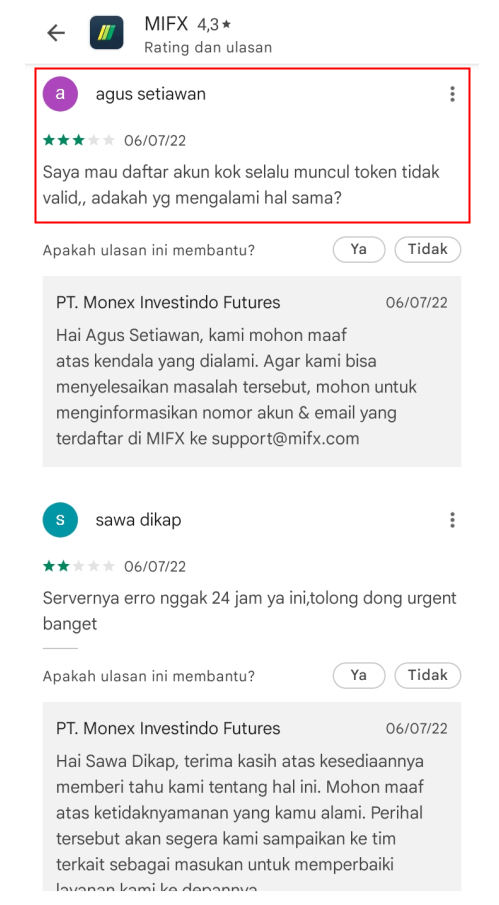 Parah! Daftar di Broker MIFX Wajib Pakai Token