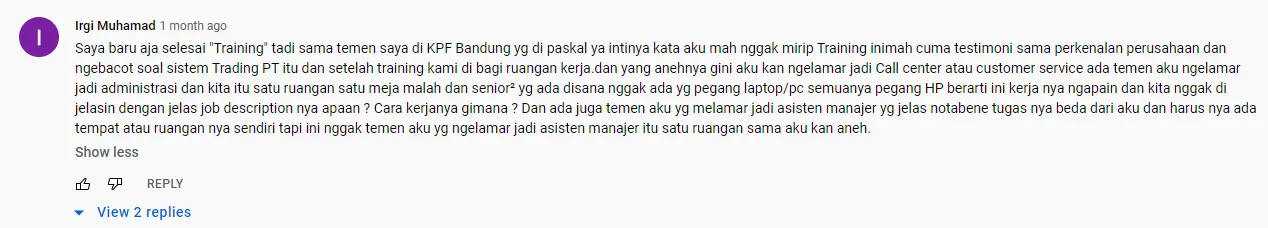 Kerja di KPF Sangat Aneh?