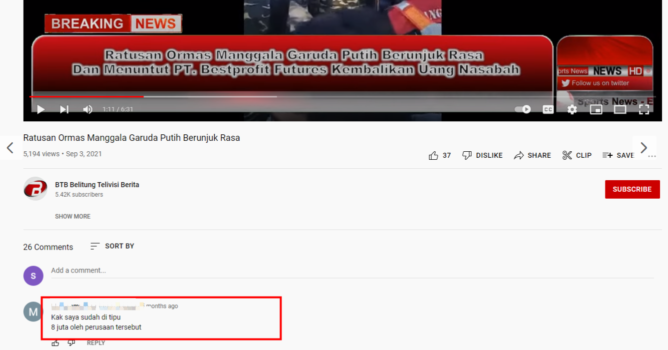 Akibat Trading di BPF, Uang Nasabah Amblas 8 Juta