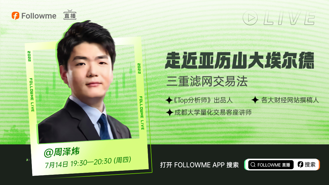 直播 | 走近亚历山大埃尔德的三重滤网交易法