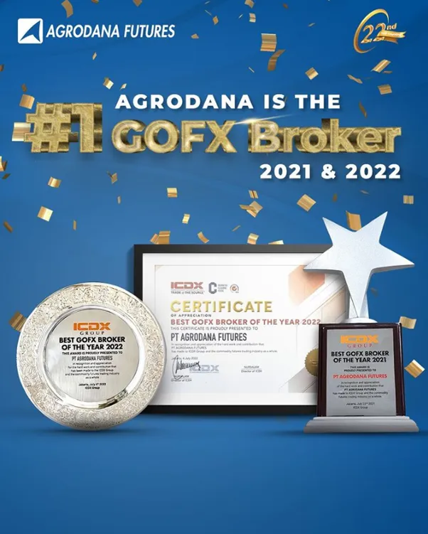 Agrodana Menjadi #1 GOFX Broker 2021 dan 2022