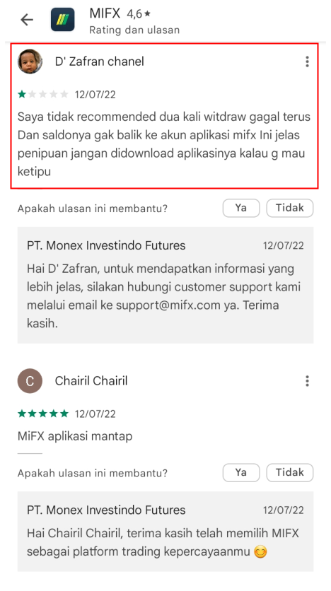 Broker MIFX Makan Duit Nasabah?
