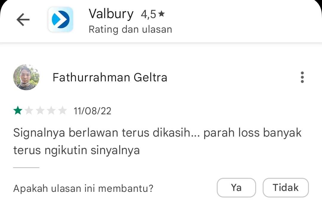 Hati-hati! Broker Valbury Suka Memberikan Signal yang Berlawanan